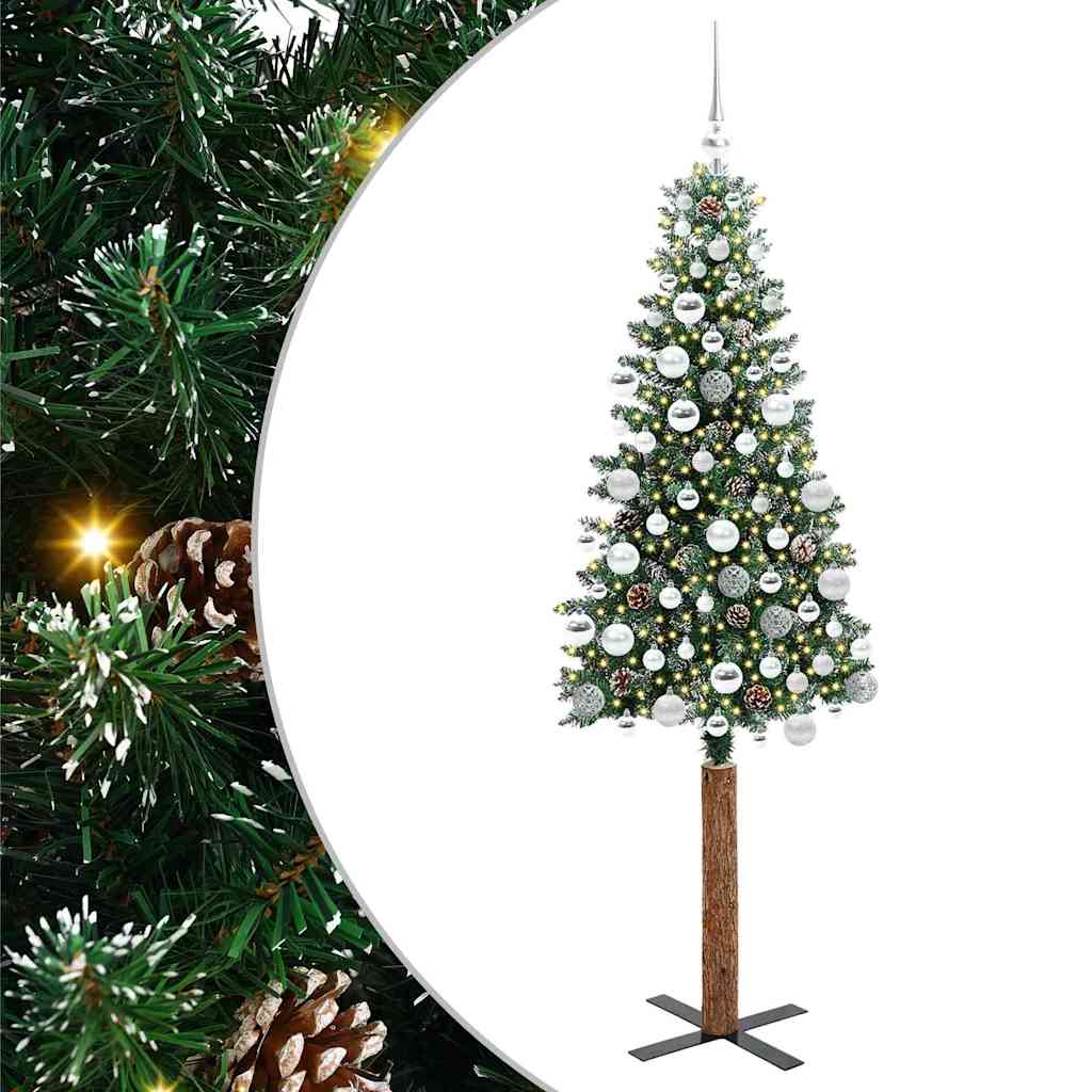 Albero di Natale snodato con 300 LED con supporto Verde 180 cm | homemem39