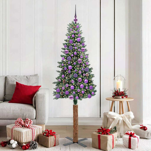 Albero di Natale snodato con 300 LED con supporto Verde 180 cm | homemem39