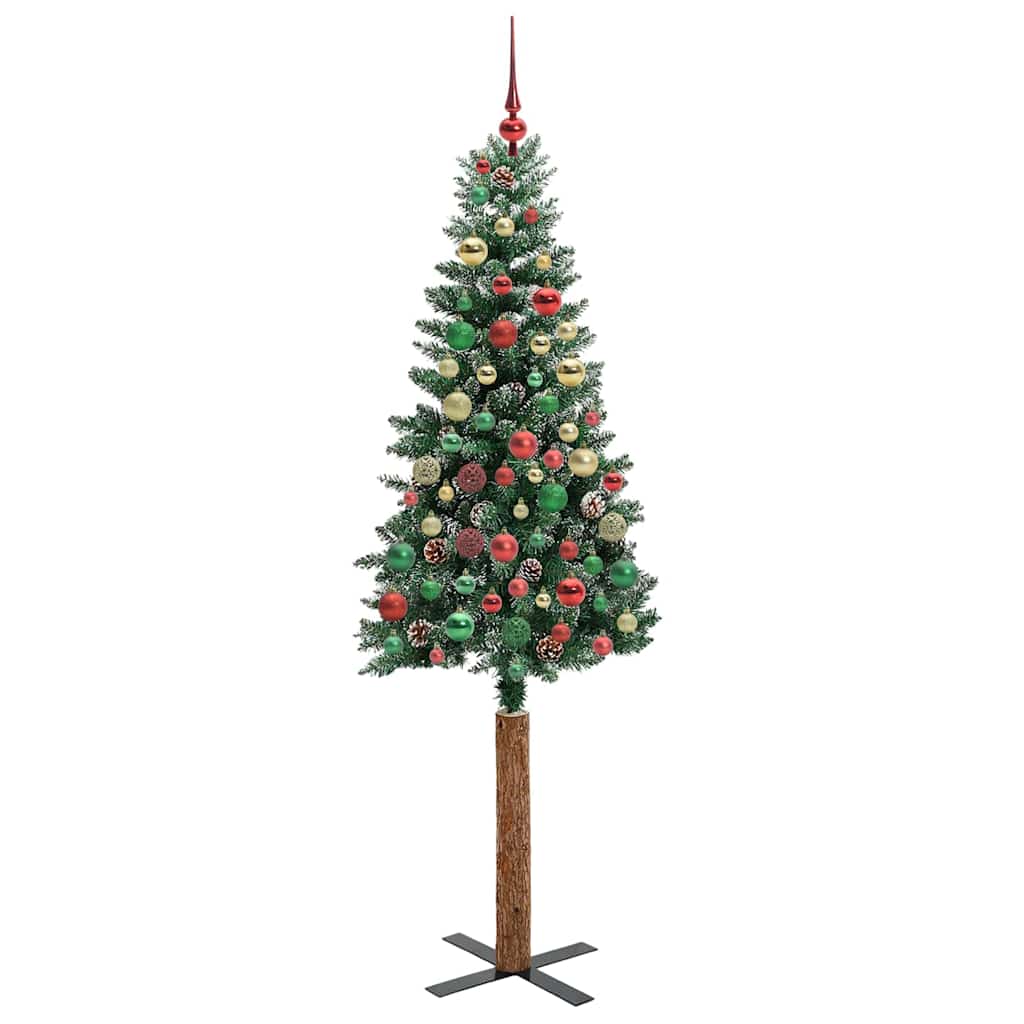 Albero di Natale snodato con 300 LED Verde e Bianco 210 cm