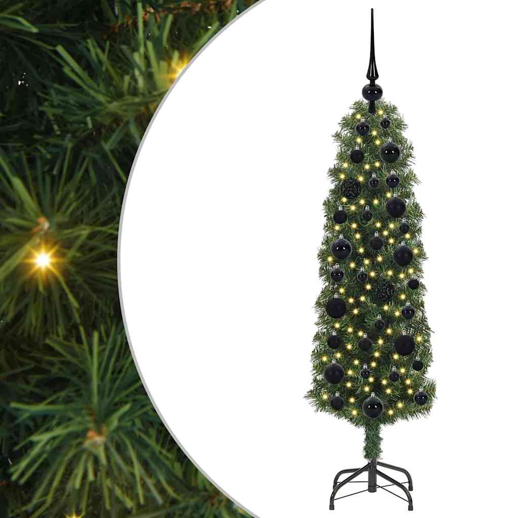 Albero di Natale artificiale con 150 LED Verde 120 cm | homemem39