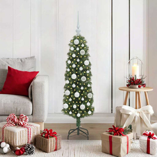 Albero di Natale artificiale con 150 LED Verde 120 cm | homemem39