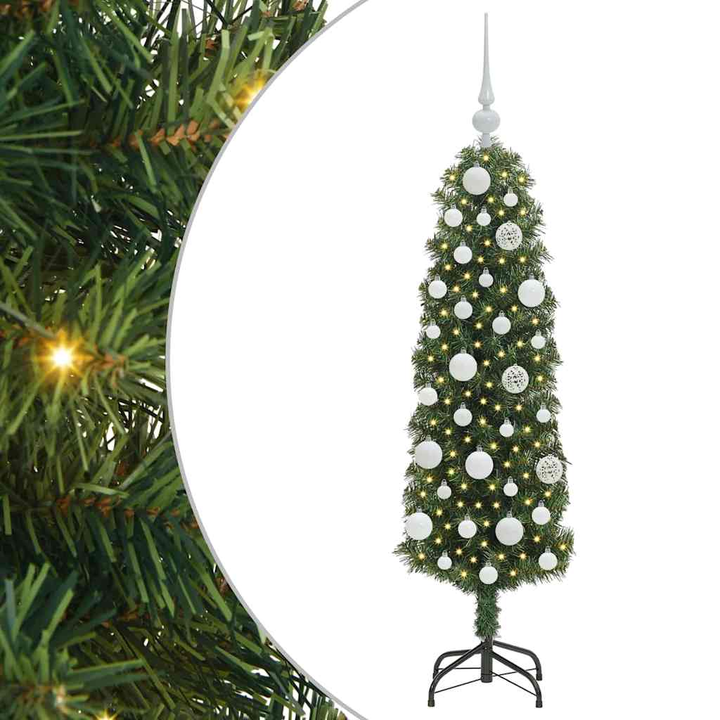 Albero di Natale artificiale con 150 LED Verde 120 cm | homemem39