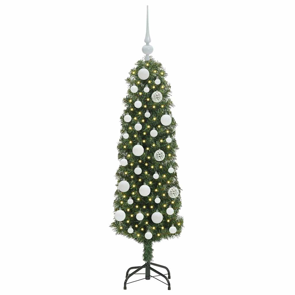 Albero di Natale artificiale con 150 LED Verde 120 cm | homemem39