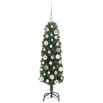Albero di Natale artificiale con 150 LED Verde 120 cm | homemem39