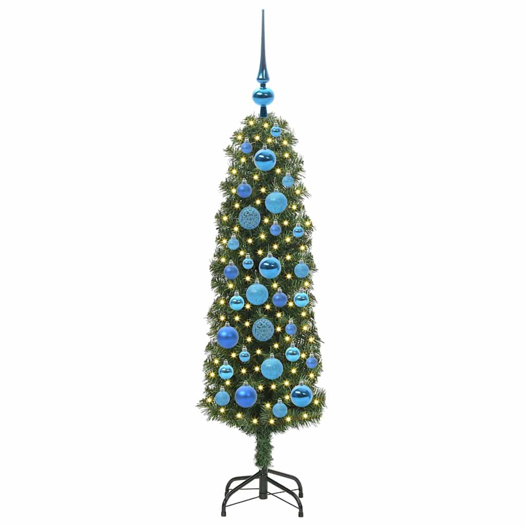 Albero di Natale artificiale con 150 LED Verde 120 cm | homemem39