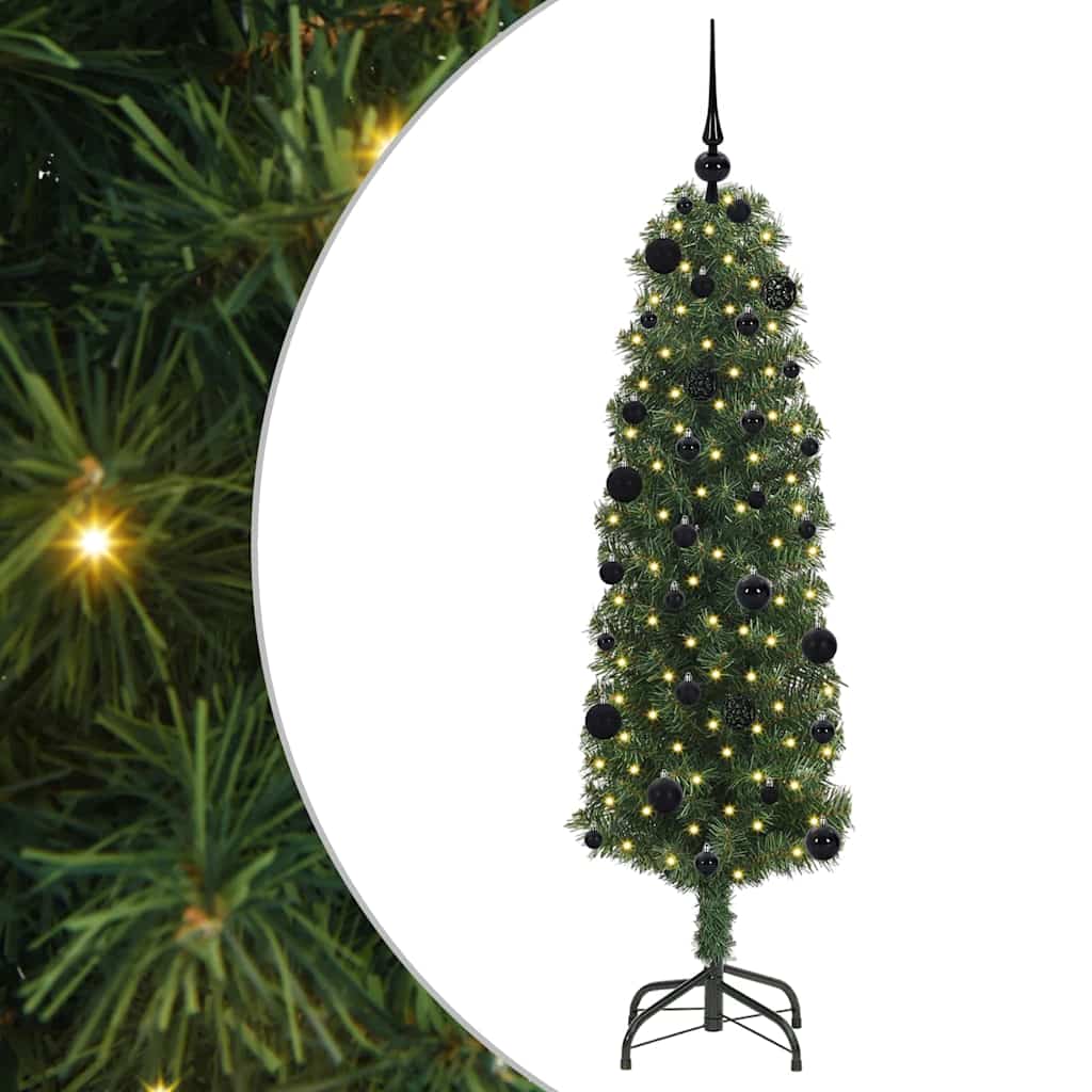 Albero di Natale artificiale con 150 LED Verde 150 cm | homemem39