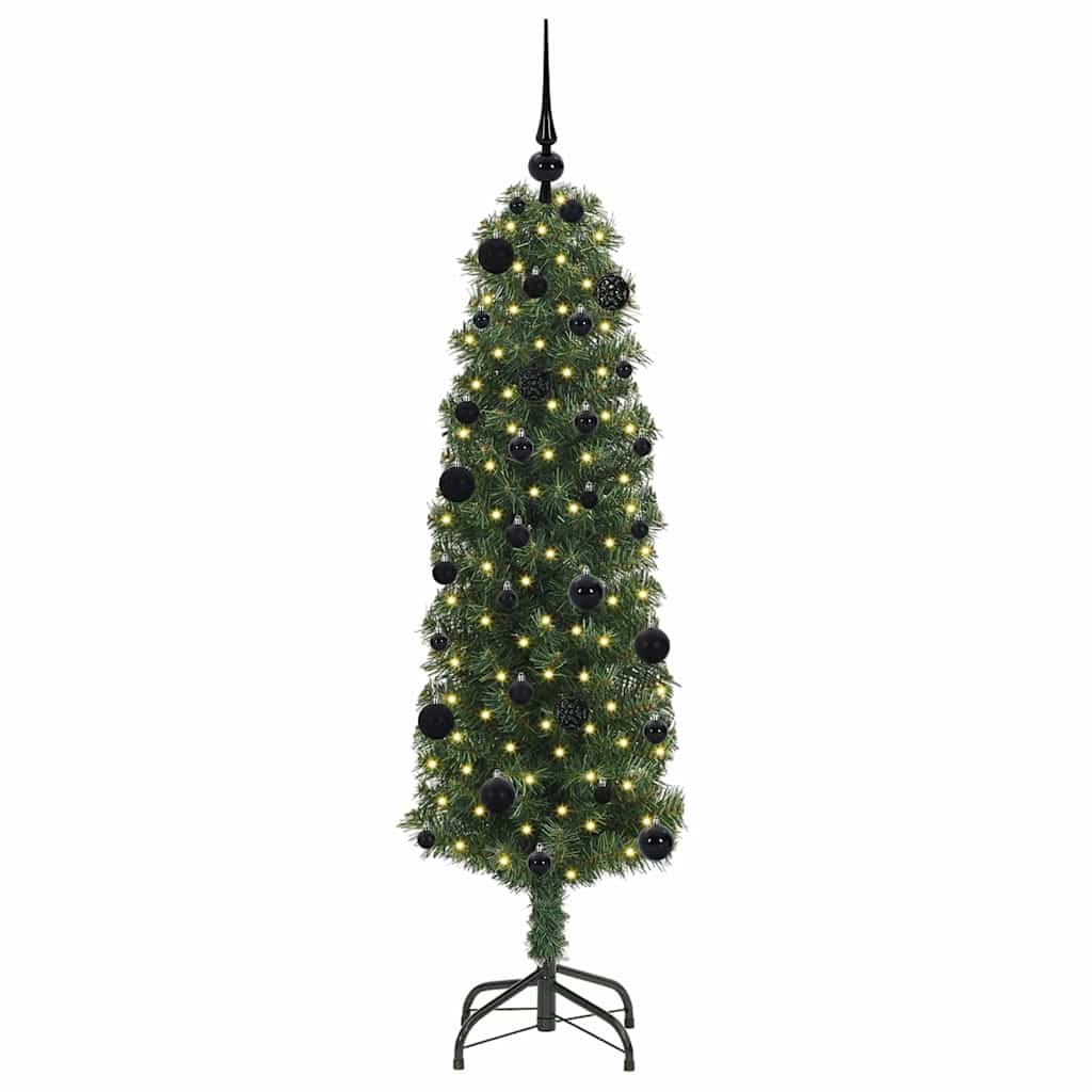 Albero di Natale artificiale con 150 LED Verde 150 cm | homemem39