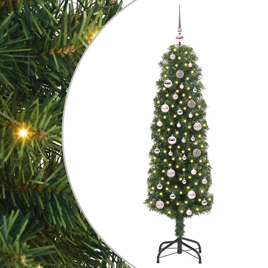 Albero di Natale artificiale con 150 LED Verde 150 cm | homemem39