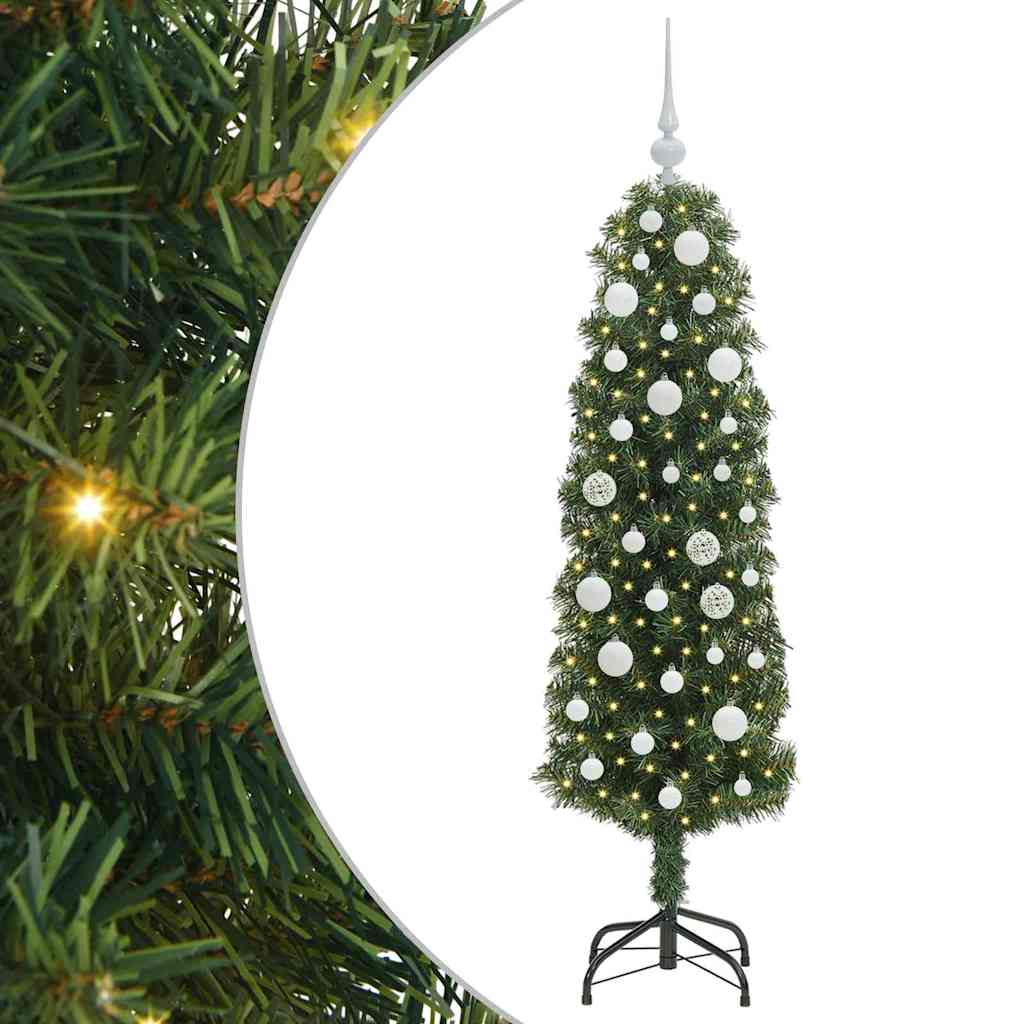 Albero di Natale artificiale con 150 LED Verde 150 cm | homemem39