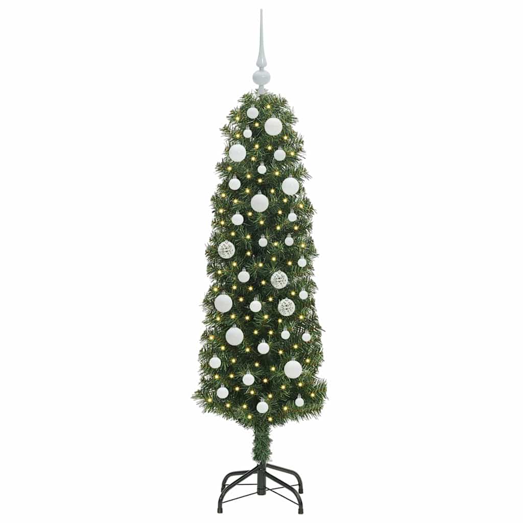 Albero di Natale artificiale con 150 LED Verde 150 cm | homemem39