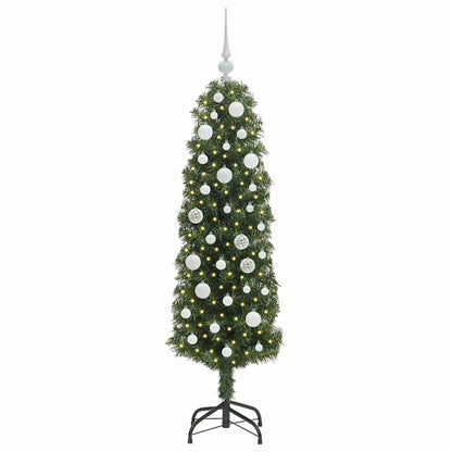 Albero di Natale artificiale con 150 LED Verde 150 cm | homemem39