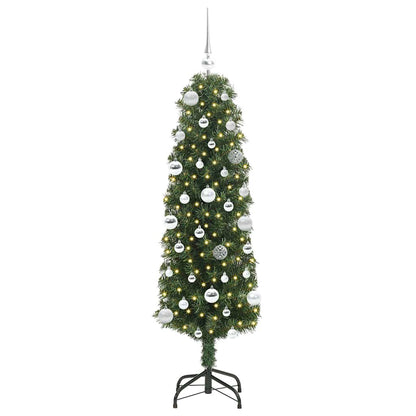 Albero di Natale artificiale con 150 LED Verde 150 cm | homemem39