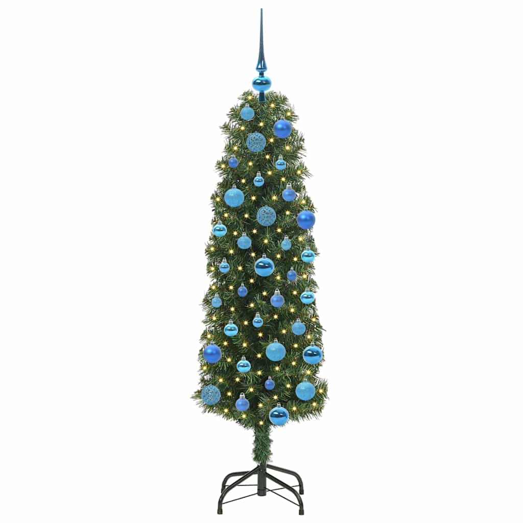 Albero di Natale artificiale con 150 LED Verde 150 cm