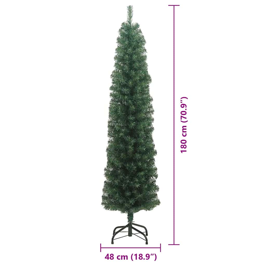 Albero di Natale artificiale con 300 LED Verde 180 cm
