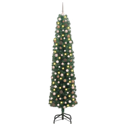 Albero di Natale artificiale con 300 LED Verde 180 cm