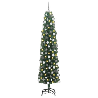 Albero di Natale artificiale con 300 LED Verde 180 cm