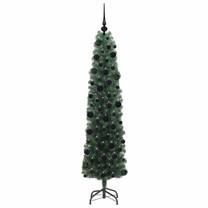 Albero di Natale artificiale con 300 LED Verde 180 cm | homemem39