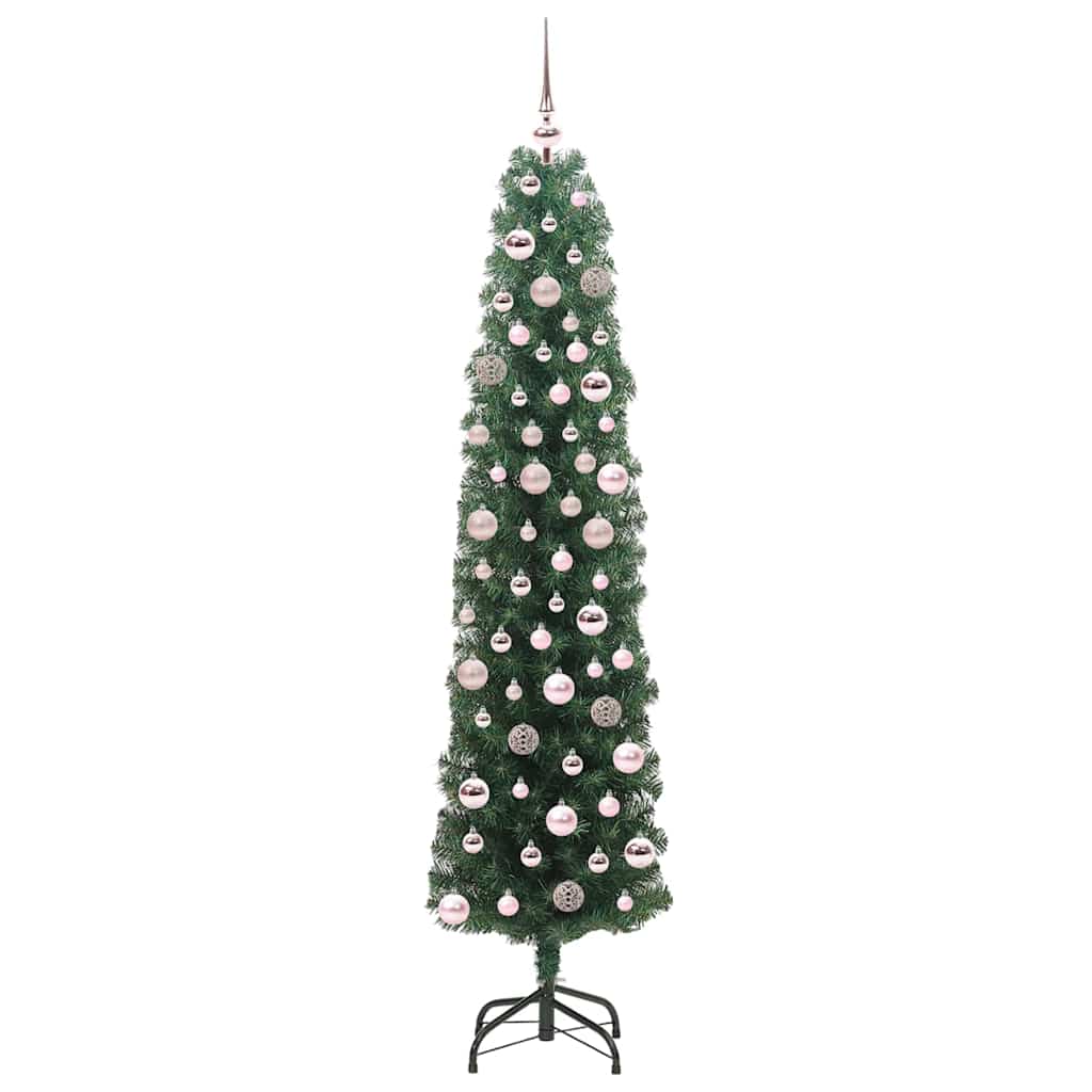 Albero di Natale artificiale con 300 LED Verde 180 cm | homemem39