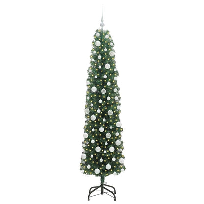 Albero di Natale artificiale con 300 LED Verde 180 cm | homemem39