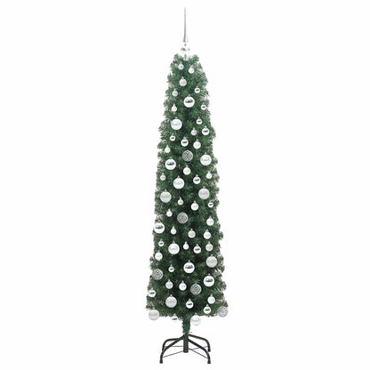 Albero di Natale artificiale con 300 LED Verde 180 cm | homemem39