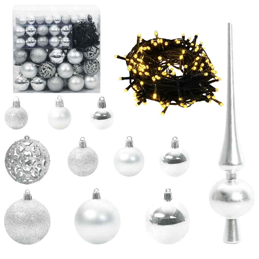 Albero di Natale artificiale con 300 LED Verde 180 cm | homemem39