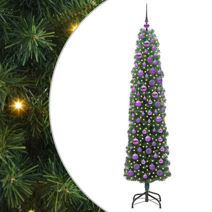 Albero di Natale artificiale con 300 LED Verde 180 cm | homemem39