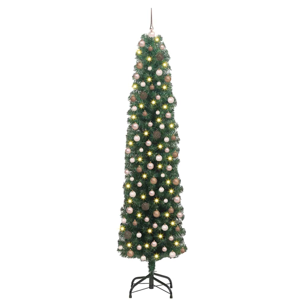 Albero di Natale artificiale con 300 LED Verde 210 cm
