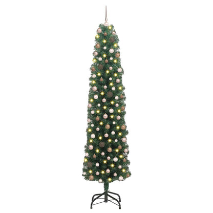 Albero di Natale artificiale con 300 LED Verde 210 cm