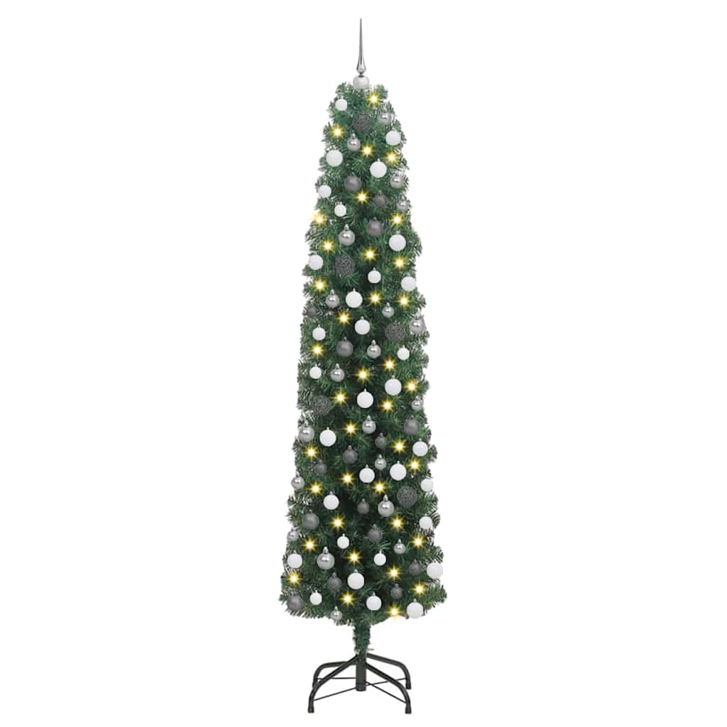 Albero di Natale artificiale con 300 LED Verde 210 cm