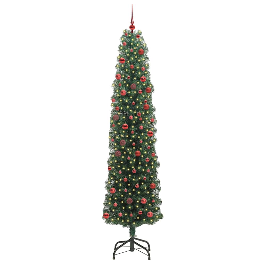Albero di Natale artificiale con 300 LED Verde 210 cm