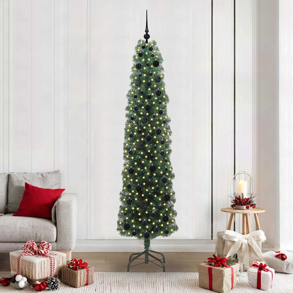 Albero di Natale artificiale con 300 LED Verde 210 cm
