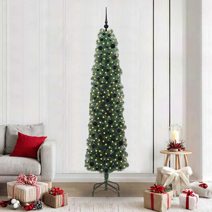 Albero di Natale artificiale con 300 LED Verde 210 cm