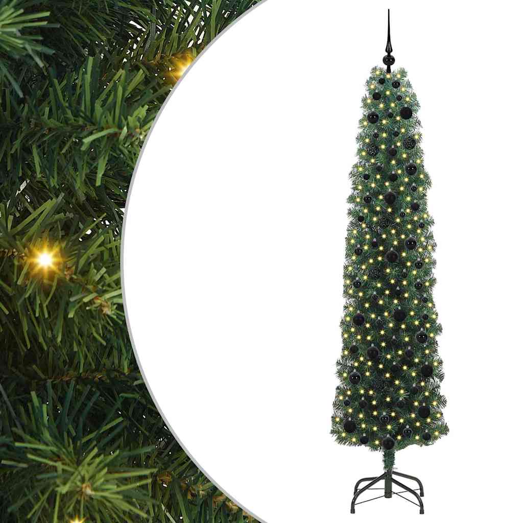 Albero di Natale artificiale con 300 LED Verde 210 cm