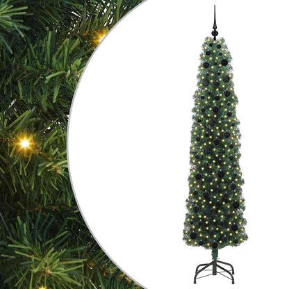 Albero di Natale artificiale con 300 LED Verde 210 cm