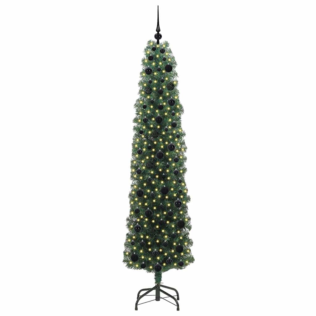 Albero di Natale artificiale con 300 LED Verde 210 cm