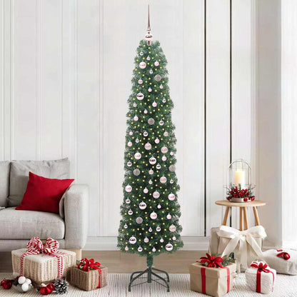Albero di Natale artificiale con 300 LED Verde 210 cm