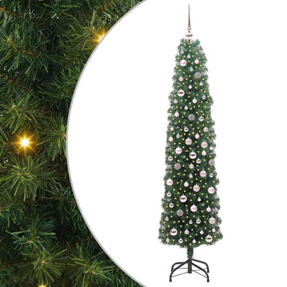 Albero di Natale artificiale con 300 LED Verde 210 cm