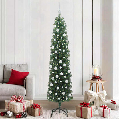 Albero di Natale artificiale con 300 LED Verde 210 cm