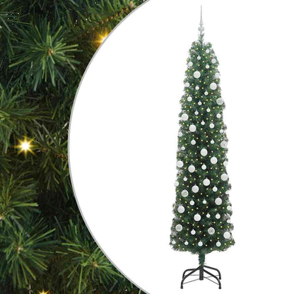 Albero di Natale artificiale con 300 LED Verde 210 cm
