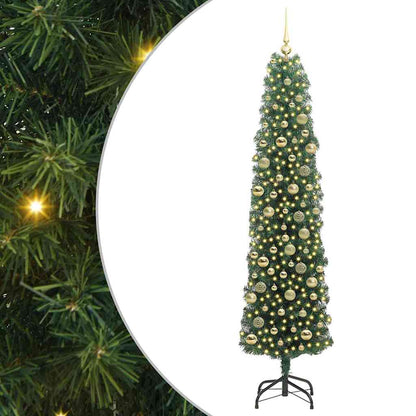 Albero di Natale artificiale con 300 LED Verde 210 cm