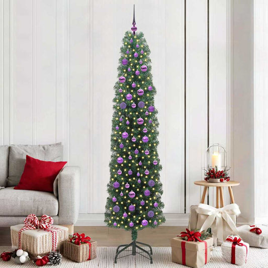 Albero di Natale artificiale con 300 LED Verde 210 cm