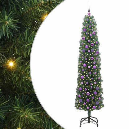 Albero di Natale artificiale con 300 LED Verde 210 cm