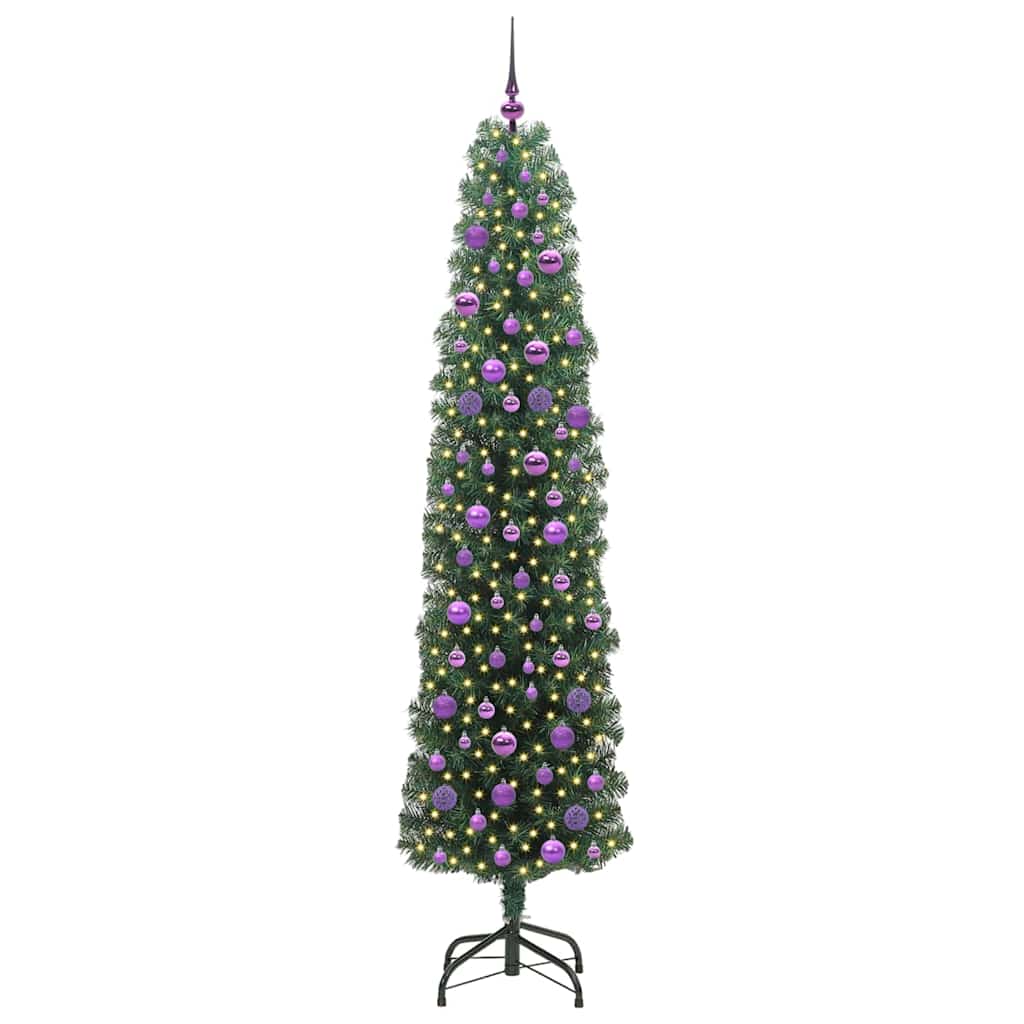 Albero di Natale artificiale con 300 LED Verde 210 cm