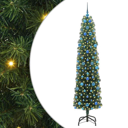 Albero di Natale artificiale con 300 LED Verde 210 cm
