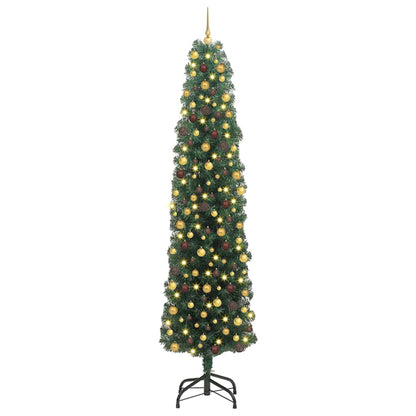Albero di Natale artificiale con 300 LED Verde 240 cm