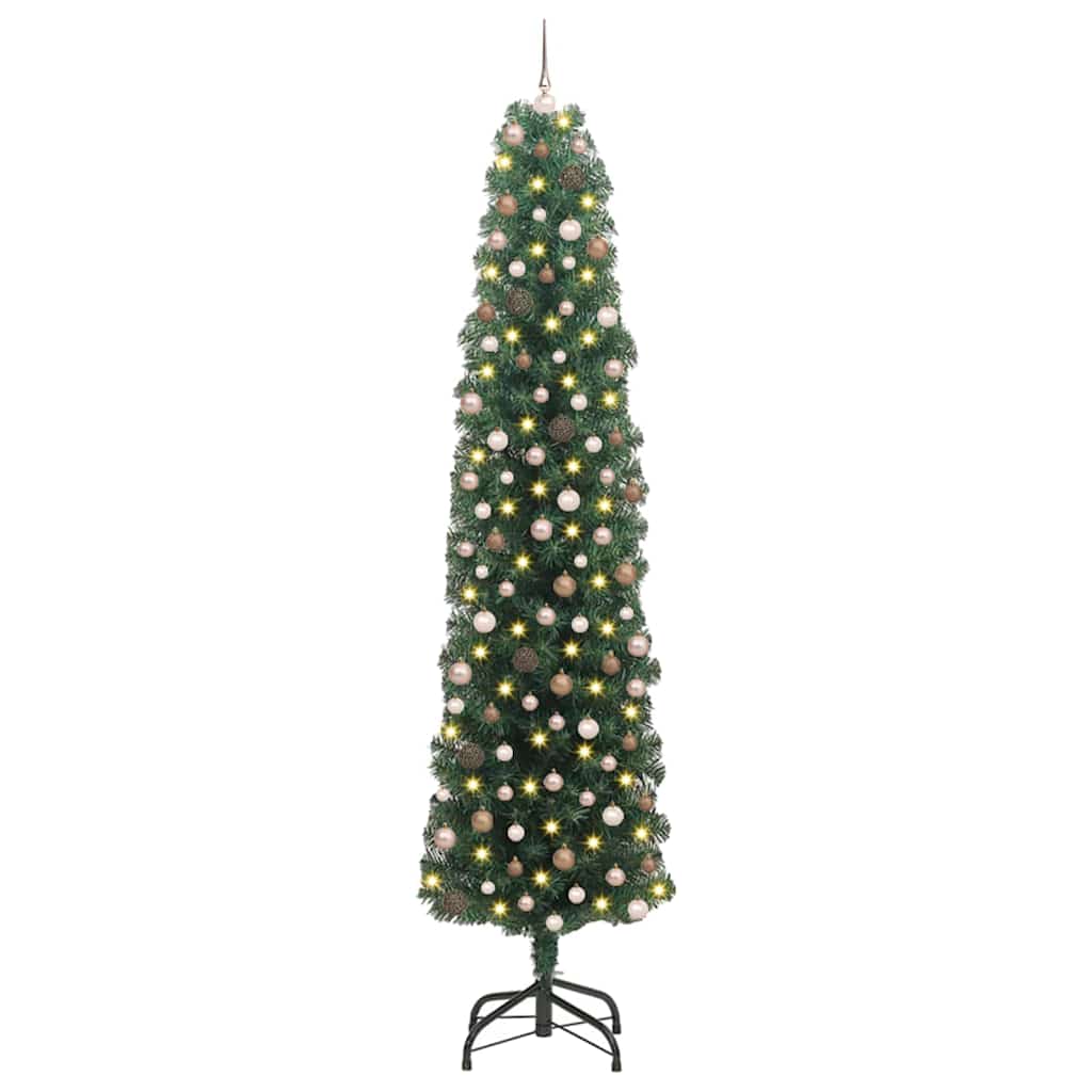 Albero di Natale artificiale con 300 LED Verde 240 cm