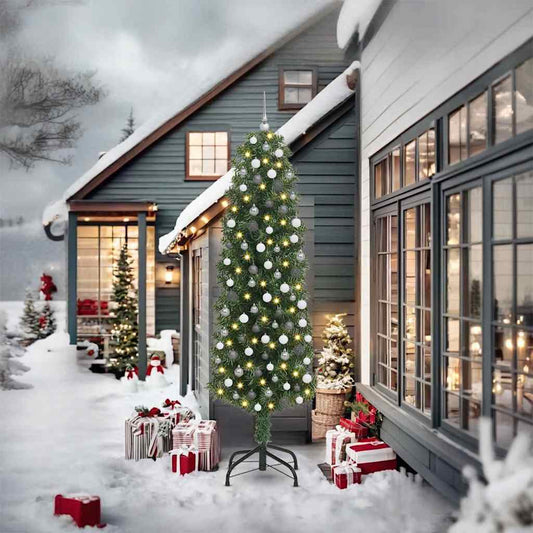 Albero di Natale artificiale con 300 LED Verde 240 cm