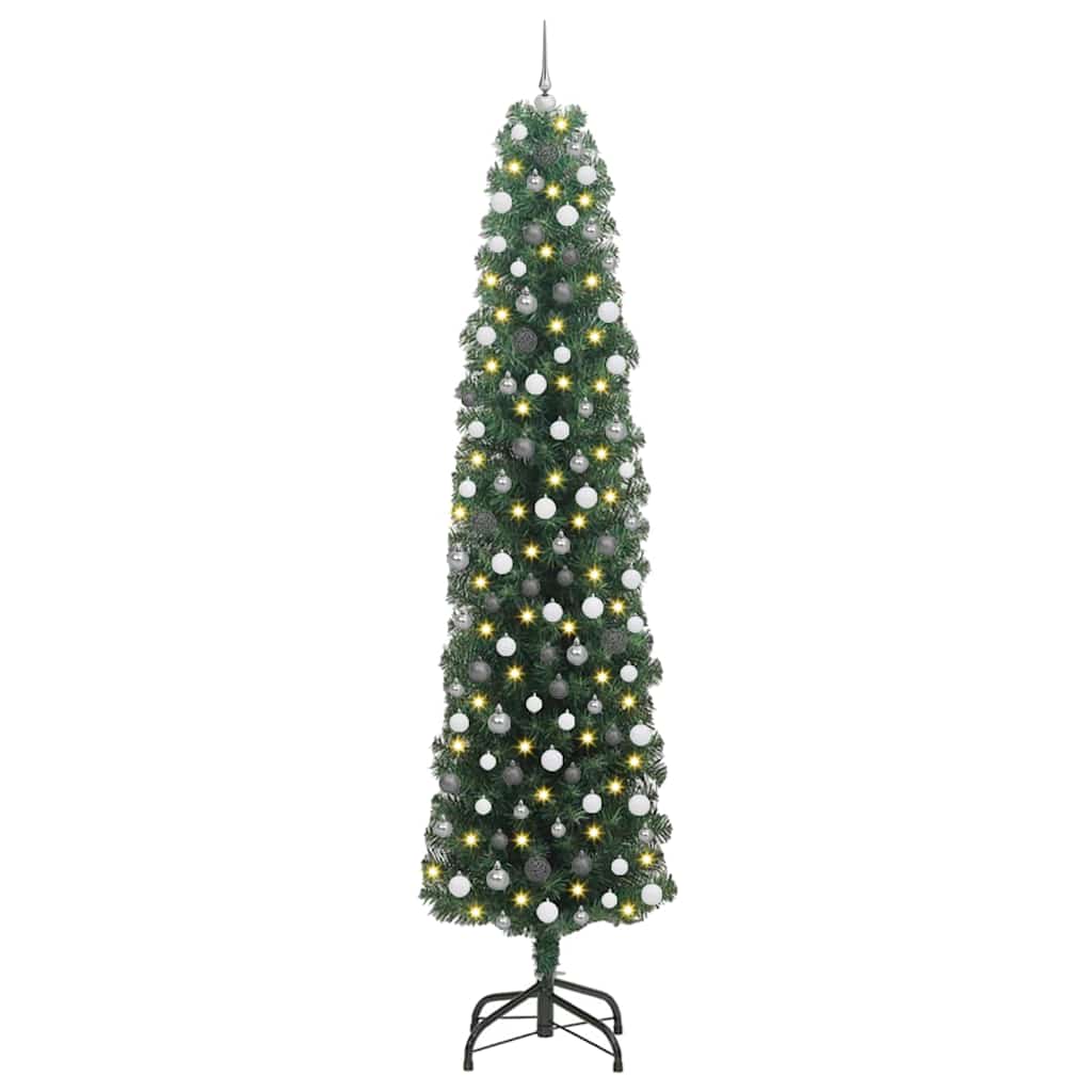 Albero di Natale artificiale con 300 LED Verde 240 cm