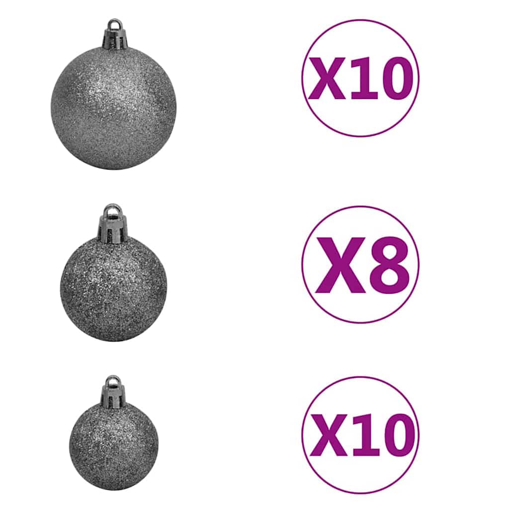 Albero di Natale artificiale con 300 LED Verde 240 cm