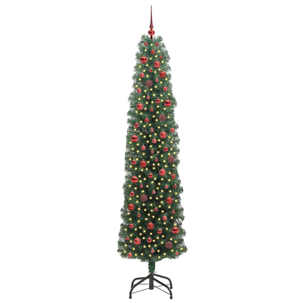 Albero di Natale artificiale con 300 LED Verde 240 cm